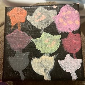 Small painting that fits in your hand. Acrylic on canvas